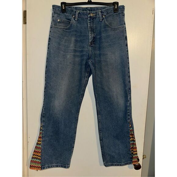 Wrangler Jeans Women’s 35 x 30 Blue Denim Straight Leg 9760WDR Classic Western P - Picture 1 of 8